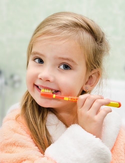 Choice Dental Smiling Little Girl Brushing Teeth Having trouble getting kids to brush their teeth